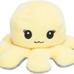 Trixie Octopus Omkeerbaar Pluche Grijs / Geel - 19 cm