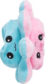 Trixie Octopus Omkeerbaar Pluche Grijs / Geel - 19 cm