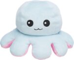 Trixie Octopus Omkeerbaar Pluche Grijs / Geel - 19 cm