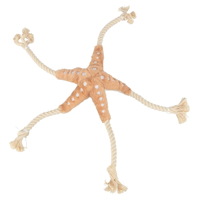 Trixie Be Nordic Zeester Jane Pluche / Touw Beige - 32 cm