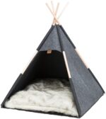 Trixie Schuilplaats Tipi Vilt Antraciet - 70 x 70 x 70 cm