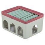Trixie Cat Activity Rod Box Wit / Bordeaux - 20 x 16 x 12 cm