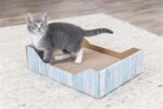 Trixie Krabmand Karton Catnip Turquoise - 45 x 33 x 12 cm