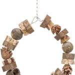Trixie Ringschommel Hout / Dennenappels Naturel - 18 x 18 cm