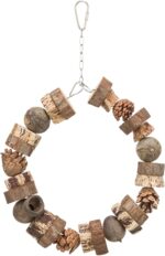 Trixie Ringschommel Hout / Dennenappels Naturel - 18 x 18 cm