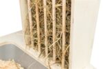 Trixie Voederstation Met Voerbak / Waterbak / Hooiruif Hout Naturel - 70 x 47 x 41 cm