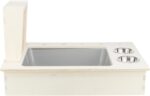 Trixie Voederstation Met Voerbak / Waterbak / Hooiruif Hout Naturel - 70 x 47 x 41 cm