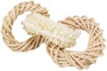 Trixie Luffaring Met Rotan-En Maïsblad Ring Naturel - 13 x 13 cm