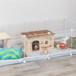Trixie Indoorren Metaal / Kunststof Wit - 140 x 70 x 35 cm