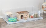 Trixie Indoorren Metaal / Kunststof Wit - 140 x 70 x 35 cm