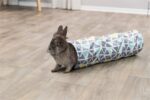 Trixie Knaagdiertunnel Sunny Pluche Grijs - 70 x 19 x 19 cm