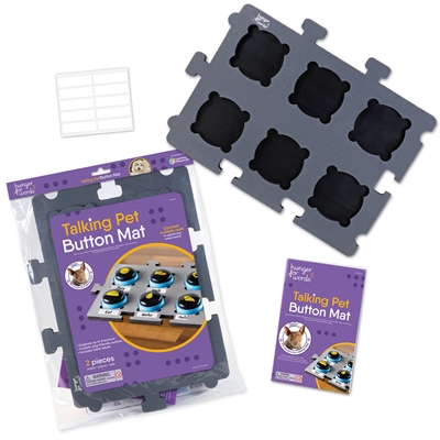 Hunger For Words Talking Pet Button Mat - 47,X34,X2, Cm