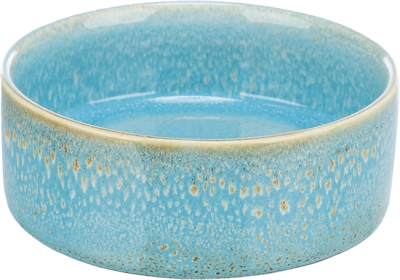 Trixie Voerbak / Drinkbak Keramiek Blauw - 13 x 13 cm 400 ml