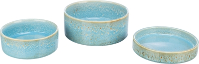 Trixie Voerbak / Drinkbak Keramiek Blauw - 13 x 13 cm 400 ml