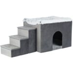 Trixie Hondenmand Huis Harvey Met Trap Grijs / Wit - 119 x 50 x 47 cm