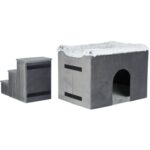 Trixie Hondenmand Huis Harvey Met Trap Grijs / Wit - 119 x 50 x 47 cm