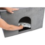 Trixie Hondenmand Huis Harvey Met Trap Grijs / Wit - 119 x 50 x 47 cm
