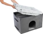 Trixie Hondenmand Huis Harvey Met Trap Grijs / Wit - 119 x 50 x 47 cm