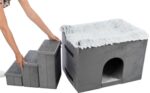 Trixie Hondenmand Huis Harvey Met Trap Grijs / Wit - 119 x 50 x 47 cm