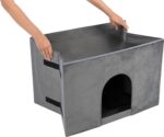 Trixie Hondenmand Huis Harvey Met Trap Grijs / Wit - 119 x 50 x 47 cm