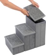 Trixie Hondenmand Huis Harvey Met Trap Grijs / Wit - 119 x 50 x 47 cm