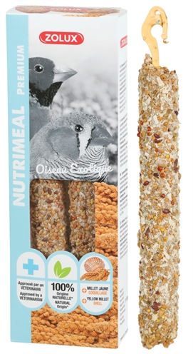Zolux Nutrimeal Stick Tropische Vogel Gele Gierst - 110 g 2 stuks