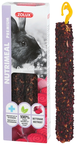 411656.jpg Zolux Nutrimeal Stick Konijn Rode Biet - 115 g 2 stuks