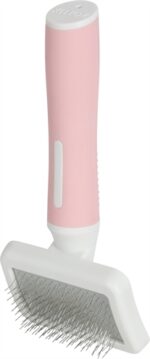 Zolux Anah Slickerborstel Roze / Wit - S 7,5 x 3,5 x 16,5 cm