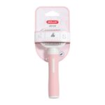 Zolux Anah Slickerborstel Soft Roze / Wit - S 6,5 x 3,5 x 16 cm