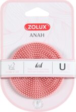 Zolux Anah Borstel Rond Rubber Roze - 7,5 x 7,5 x 3 cm
