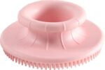 Zolux Anah Borstel Rond Rubber Roze - 7,5 x 7,5 x 3 cm
