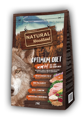 Natural Woodland Optimum Mini / Medium Breed Diet - 2 kg