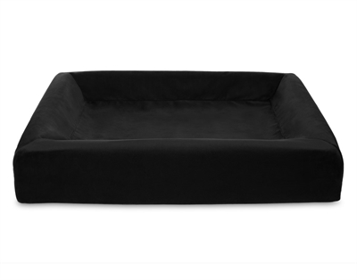 411880.jpg Bia Bed Royal Fluweel Hoes Hondenmand Zwart - Bia-4 85 x 70 x 15 cm