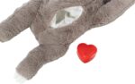 Trixie Pluche Luiaard Grijs Met Heartbeat Voor Puppy - 34 cm