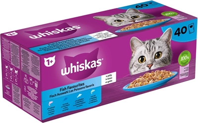 412165.jpg Whiskas Multipack Pouch Adult Vis Selectie In Gelei - 40 x 85 g