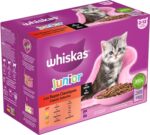 Whiskas Multipack Pouch Junior Classic Selectie Vlees In Saus - 4 x 12 x 85 g