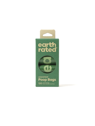 Earth Rated Poepzakjes Geurloos Gerecycled - 8 x 15 stuks