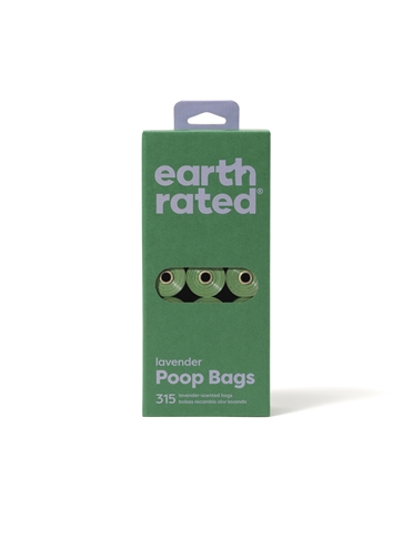 Earth Rated Poepzakjes Lavendel Gerecycled - 21 x 15 stuks
