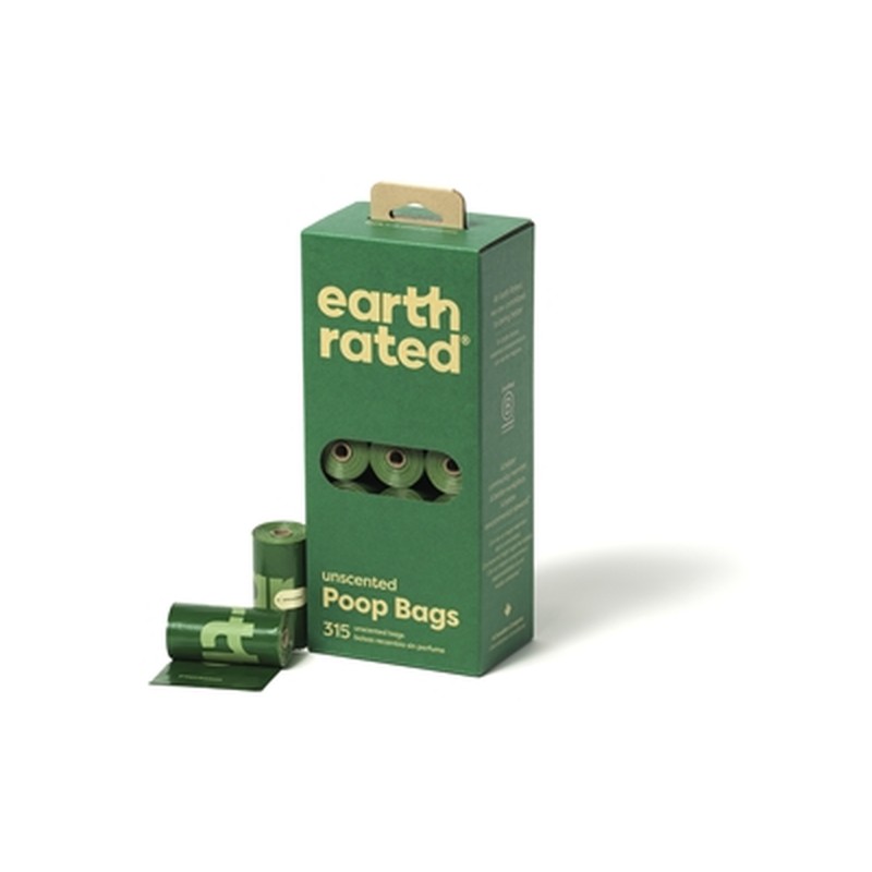Earth Rated Poepzakjes Geurloos Gerecycled - 21 x 15 stuks