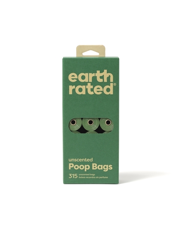 Earth Rated Poepzakjes Geurloos Gerecycled - 21 x 15 stuks