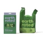 Earth Rated Poepzakjes Met Handvaten Lavendel Gerecycled - 120 stuks