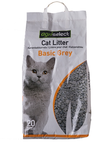 412320.jpg Agriselect Basic Grey Kattenbakvulling - 20 l