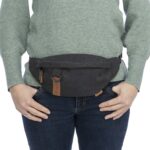 Trixie Be Nordic Heuptas Zwart - 24 x 8 x 11 cm Riem 50-165 cm