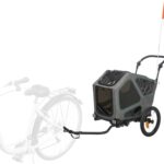 Trixie Fietskar Grijs / Salie - 62 x 80-130 x 92 cm