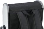 Trixie Hondentas Rugtas Chloe Lichtgrijs / Zwart - 39 x 27 x 43 cm