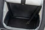 Trixie Hondentas Rugtas Chloe Lichtgrijs / Zwart - 39 x 27 x 43 cm