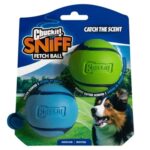 Chuckit Sniff Fetch Bal Combo Pindakaas & Bacon - 6 cm
