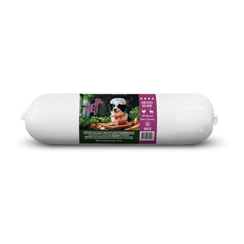 Freds Gestoomd Vers Vlees Worst Hert Graan En Glutenvrij - 900 g
