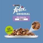 Felix Pouch Original In Gelei Mix Box Rund / Kip / Tonijn / Zalm - 44 x 85 g