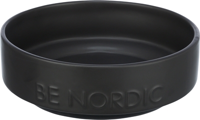 412785.jpg Trixie Be Nordic Voerbak Hond Keramiek / Rubber Zwart - 16 cm